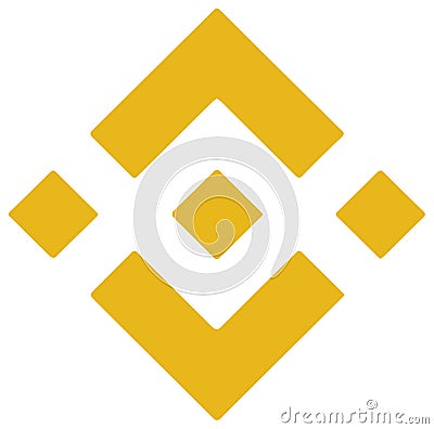 Popular cryptocurrency altcoin icon vector illustration / Binance Coin[BNB Vector Illustration