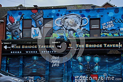 Popular Dublin Pub The Bridge Tavern Editorial Stock Photo