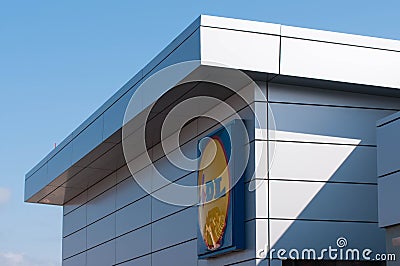 Popular modern grocery store Editorial Stock Photo