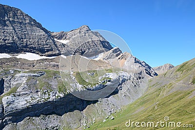 Popular mountain Taillon in summer. Stock Photo