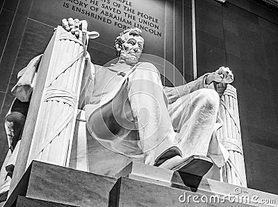 Popular Place in Wahington DC - The Lincoln Memorial Stock Photo