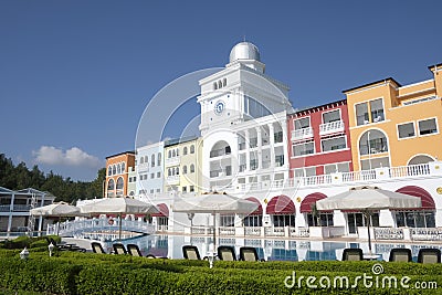 The popular resort Amara Dolce Vita Luxury Hotel Editorial Stock Photo