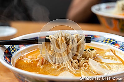 Popular southeast asia spicy noodle Laksa Stock Photo