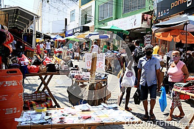 Popular trade in de rua da bahia Editorial Stock Photo