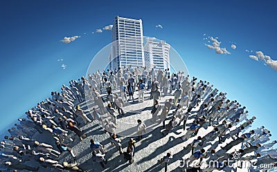 Population of a planet Stock Photo