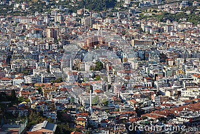 Populous city of Alanya Editorial Stock Photo