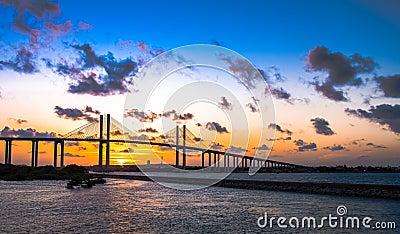 Por do Sol em Natal RN, Brasil Stock Photo