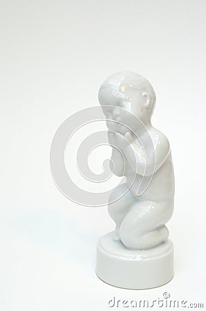 Porcelain Baby Stock Photo