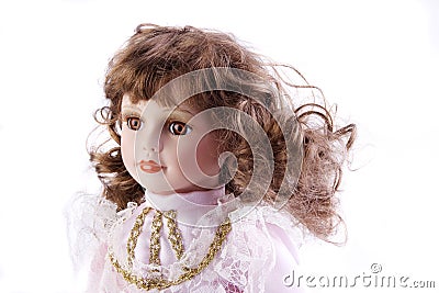 Porcelain baby doll Stock Photo