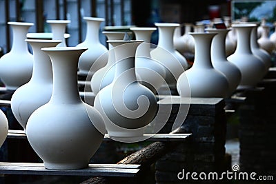 Porcelain production Stock Photo