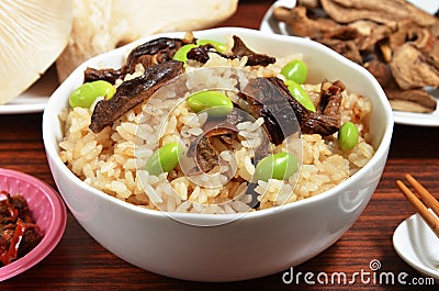 Porcino rice Stock Photo