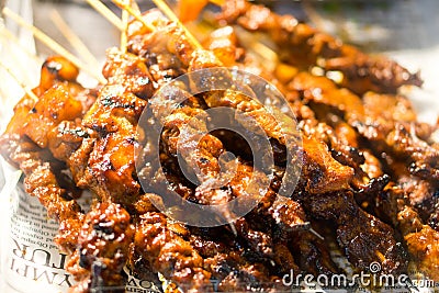 Pork Barbeque Philippine Style Stock Photo