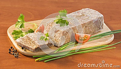 Pork brawn Stock Photo