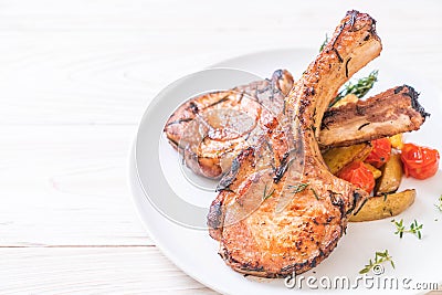 pork chop steak Stock Photo