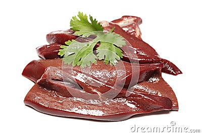 Pork liver Stock Photo