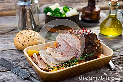 Pork Roast Stock Photo