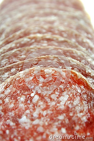 Pork salami Stock Photo