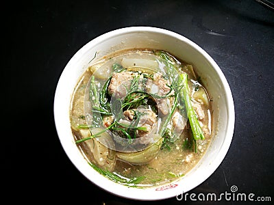 Pork soup Stock Photo