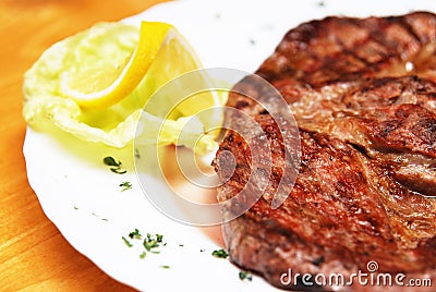 Pork steak Stock Photo