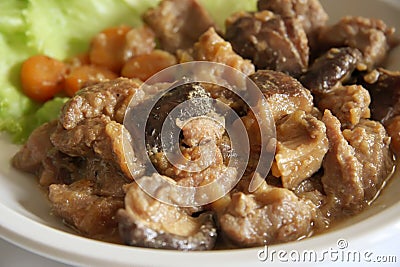 Pork stew Stock Photo