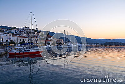 Poros island Editorial Stock Photo