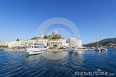 Poros island Editorial Stock Photo