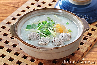 Porridge , congee Stock Photo