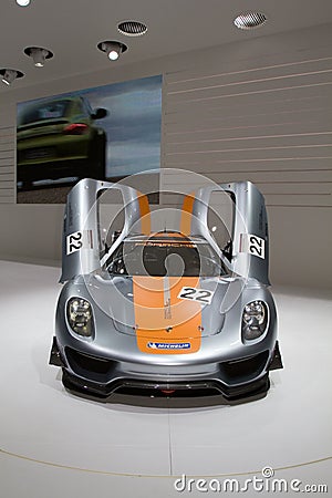 Porsche 918 RSR Racing Lab Hybrid Editorial Stock Photo