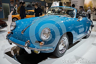 1963 Porsche 356B Carrera 2 Cabriolet classic car Editorial Stock Photo