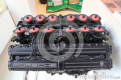 Porsche Formula One engine Editorial Stock Photo