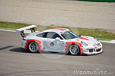 Porsche 911 GT3 Cup at Monza Editorial Stock Photo