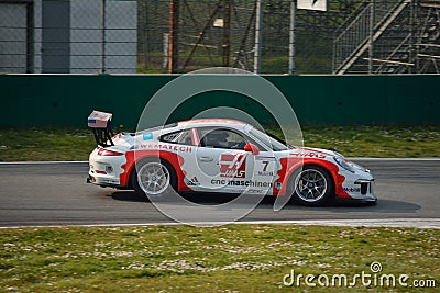 Porsche 911 GT3 Cup at Monza Editorial Stock Photo