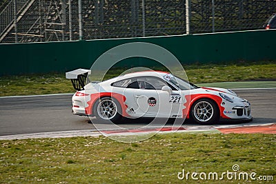 Porsche 911 GT3 Cup at Monza Editorial Stock Photo
