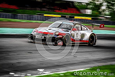 Porsche 997 GT3 driven by racing driver Heiko Neumann Editorial Stock Photo