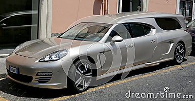 Porsche hearse Editorial Stock Photo