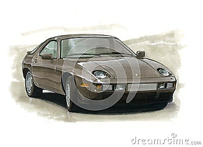 Porsche 928 Editorial Stock Photo