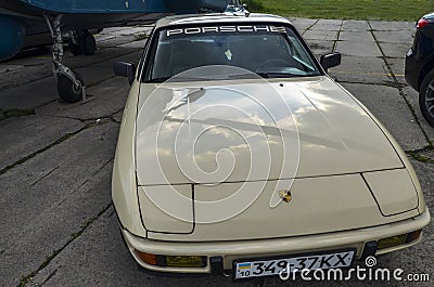 Porsche 924 is a luxury sports car which was produced by Porsche AG of Germany Editorial Stock Photo