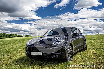 Porsche Macan is parked Editorial Stock Photo