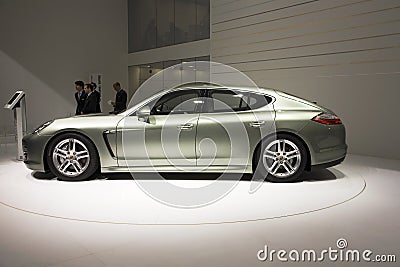 Porsche Panamera S Hybrid Editorial Stock Photo