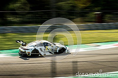 Porsche 911 RSR on the circuit of Monza Editorial Stock Photo