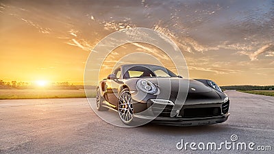 2015 Porsche 911 Turbo S Editorial Stock Photo