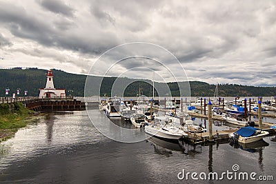 Port alberni Lighthouse Editorial Stock Photo