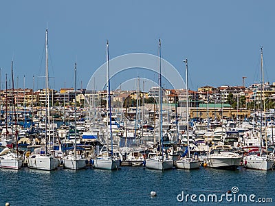 Port of Alghero Stock Photo