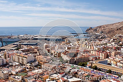 Port of Almeria Stock Photo