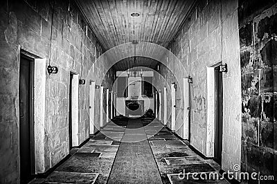 Port Arthur Penal Colony Prison Interior in Tasmania, Australia Editorial Stock Photo