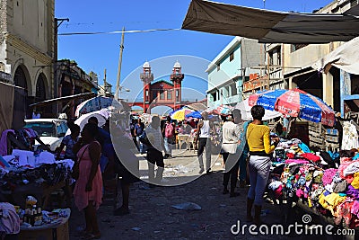 Port au Prince capital city of the Republic of Haiti, Editorial Stock Photo