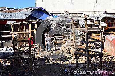 Port au Prince capital city of the Republic of Haiti, Editorial Stock Photo