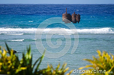 Port of Avatiu in Rarotonga - Cook Islands Stock Photo