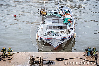 Port of Batroun town, Lebanon Editorial Stock Photo