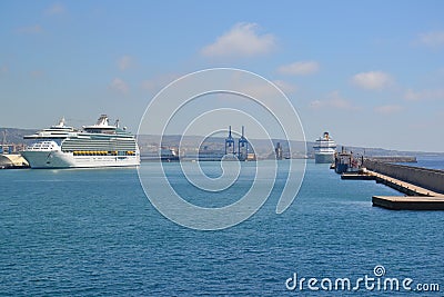 Port of Civitavecchia - Italy Editorial Stock Photo